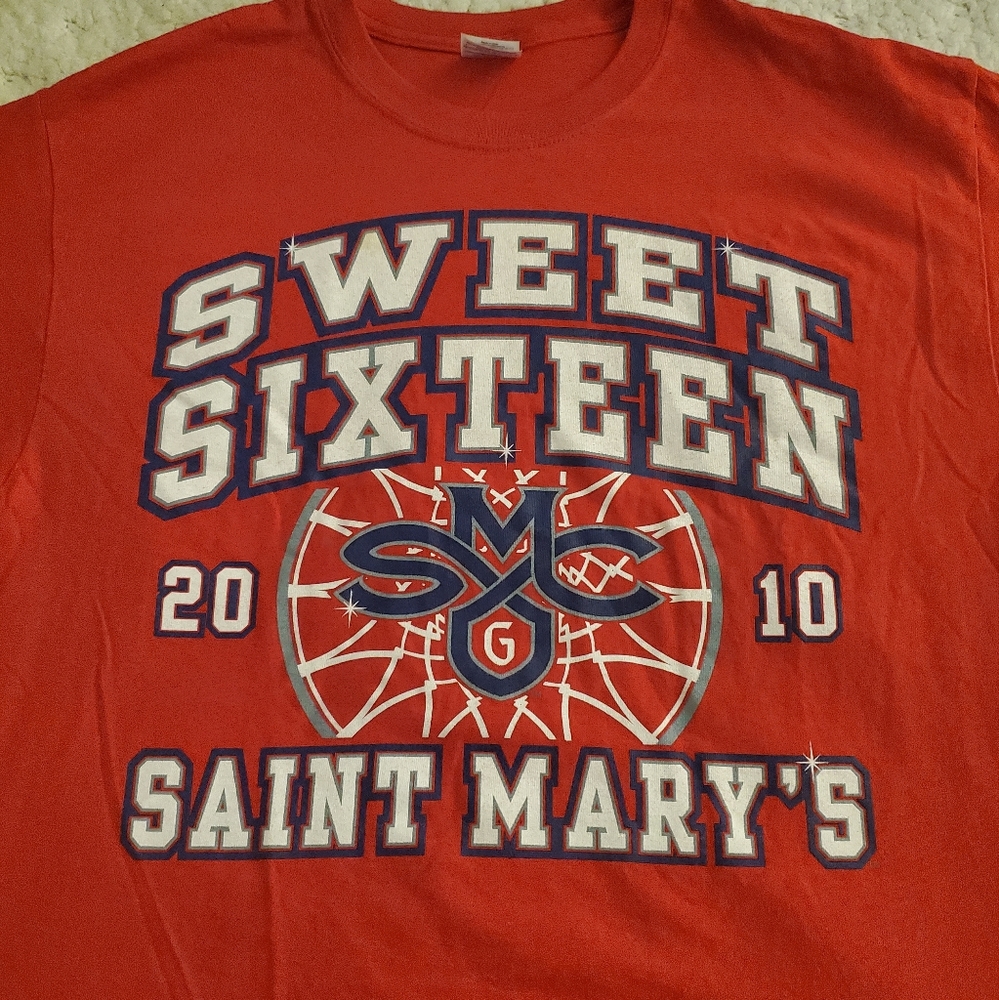 2010 Saint Mary's Sweet Sixteen Basketball Shirt (Size L)